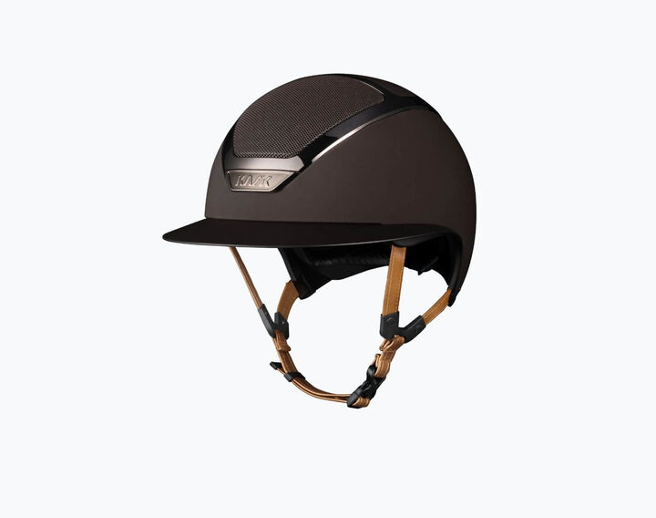 Leather chinstrap light brown